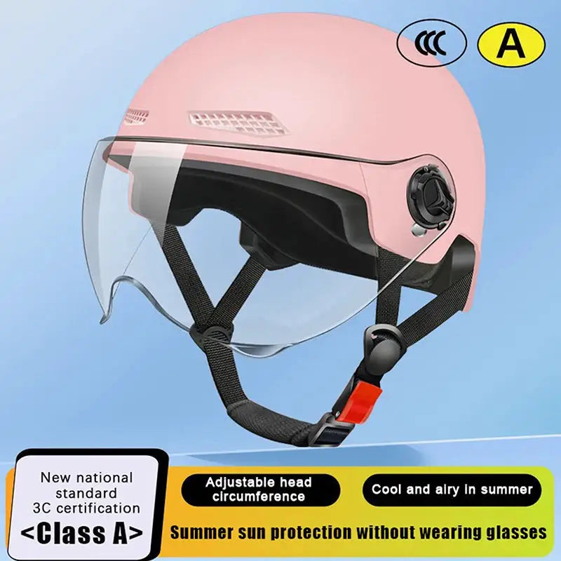 Cartoon Half Helmet With Goggles — product view 13
