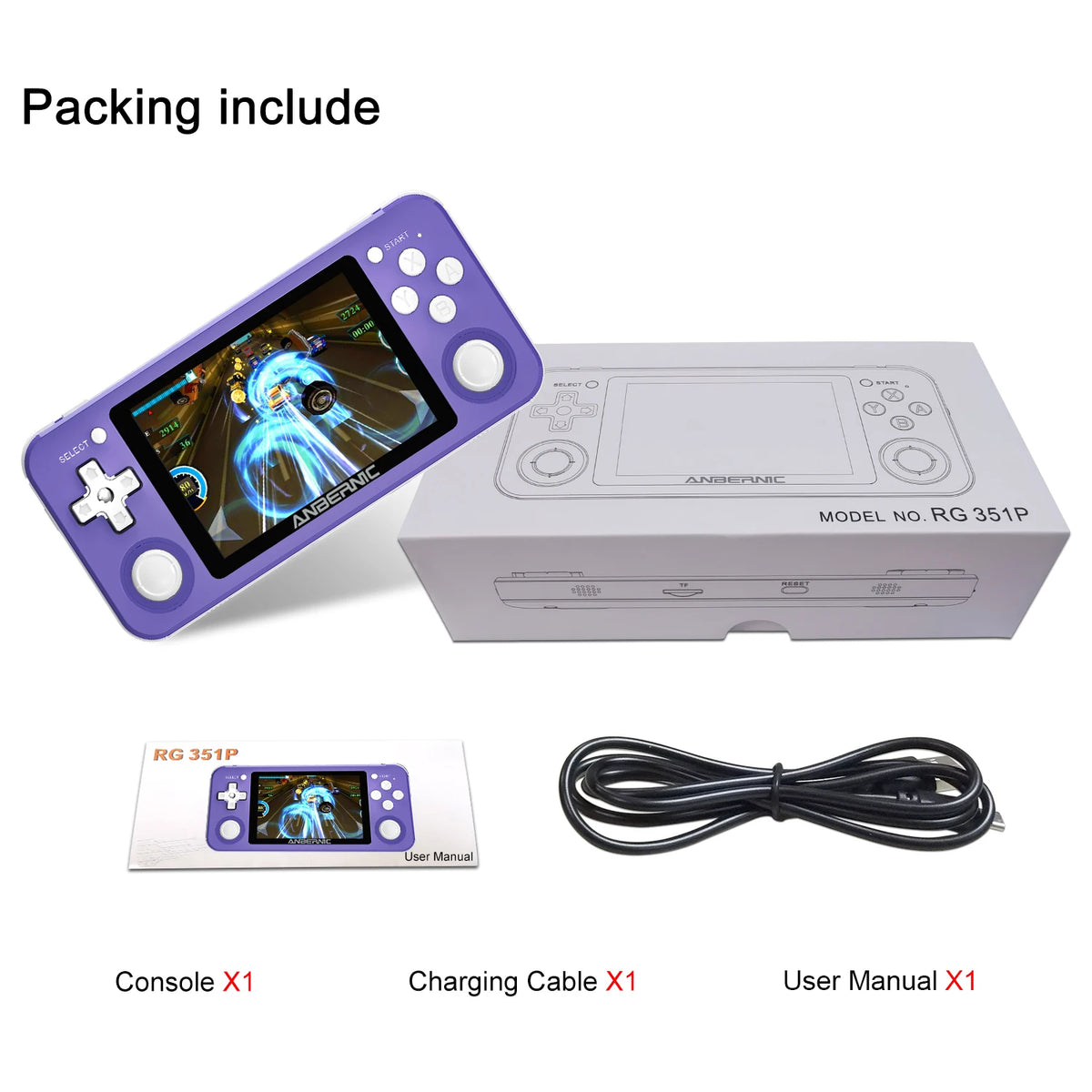 ANBERNIC Handheld Retro Game Console Inch IPS Screen TF Card — product view 9