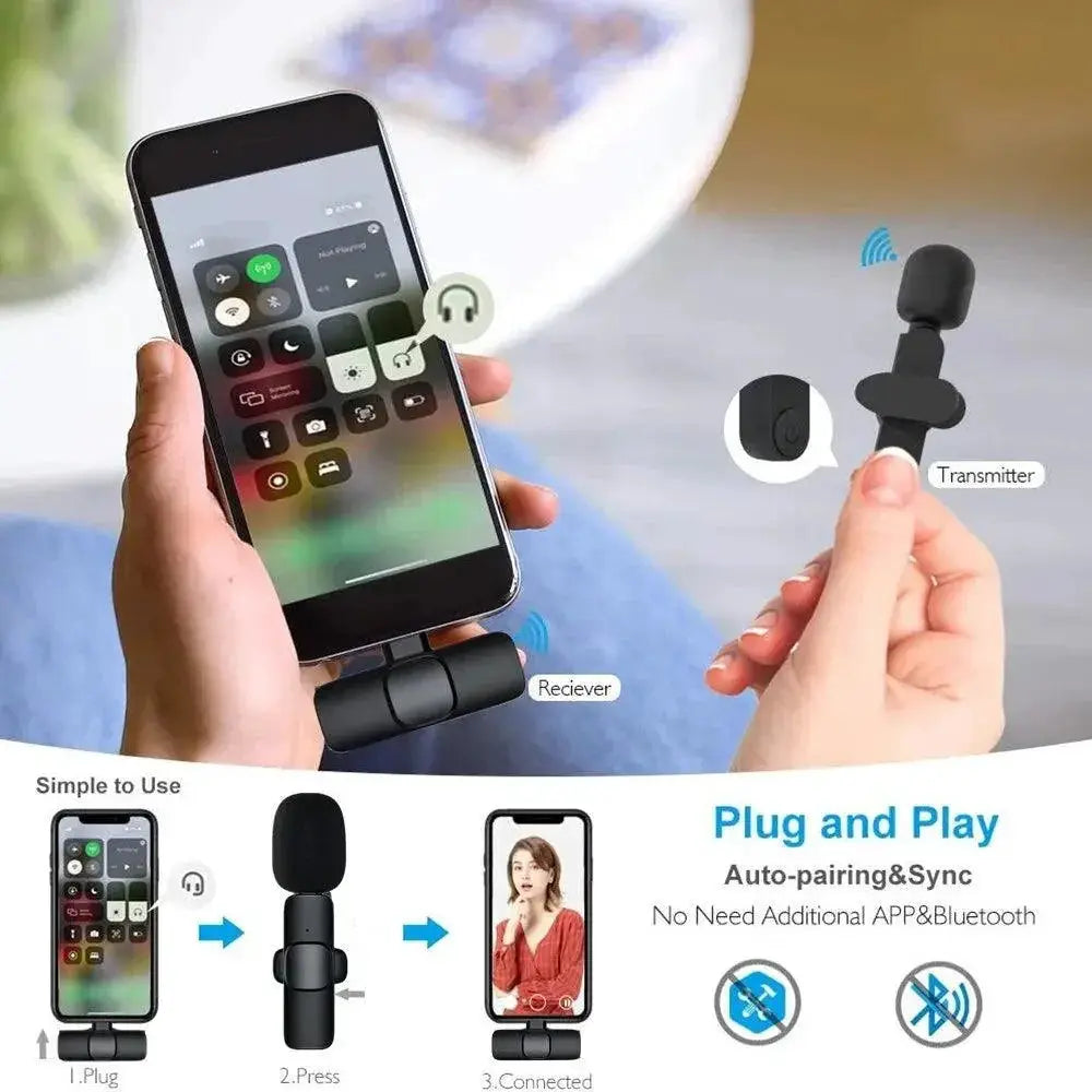 Wireless Lavalier Mini Mic for Live Streaming Audio Quality