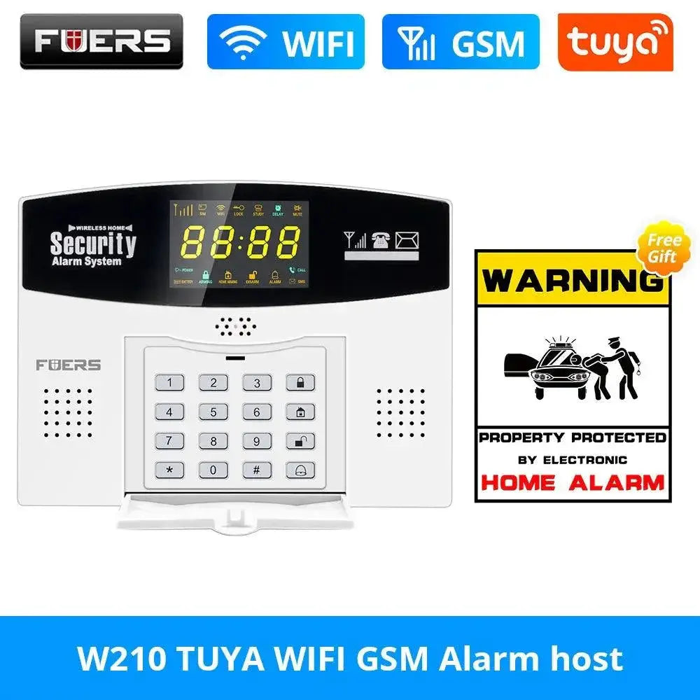 Smart WiFi GSM Alarm System With Remote Access LCD Display