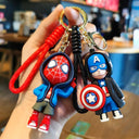 Avengers Superhero Doll Keychain Pendant Cute Hero Keyring