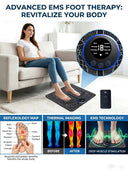 2026 Foot Massager for Relaxation, Automatic Pulse Foot Massage Pad with Heat, Soothing Foot Care Mat for Home Use