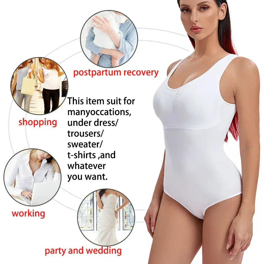 Seamless Tummy Control Bodysuit Ultimate Shaper For Women