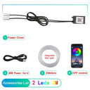 LED Car Ambient Lights Bluetooth RGB