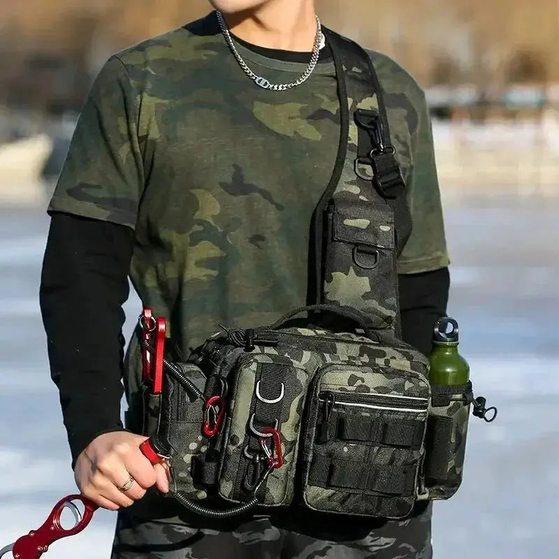 Fishing Tackle Backpack With Lure Box Gear Storage