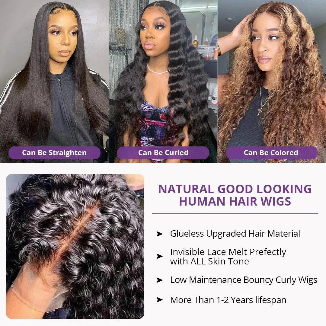 30 Inch Kinky Curly Lace Frontal Wig Remy Human Hair