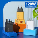 120W USB Charger - 4 Port Fast Wall Adapter
