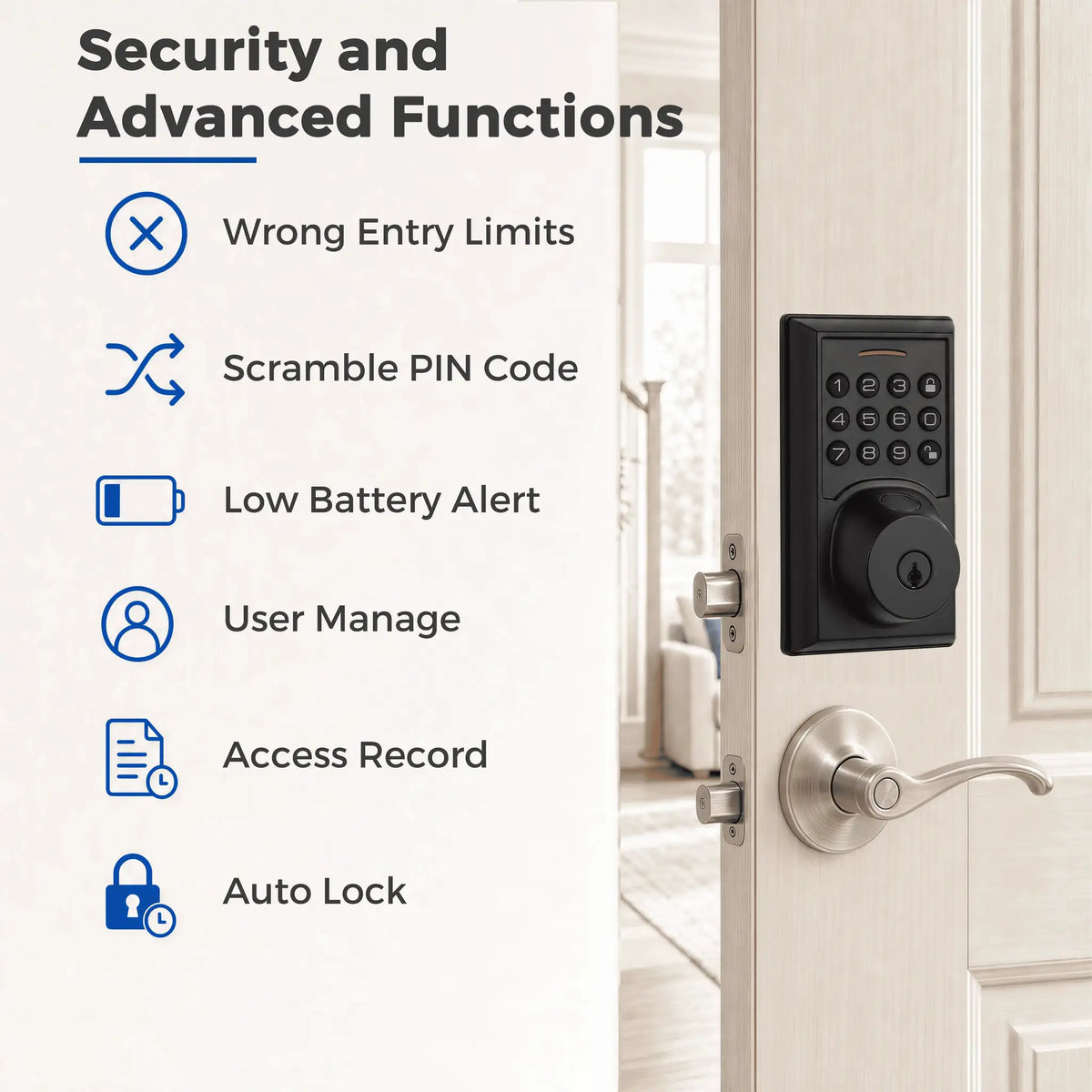 Jodays Fingerprint Smart Deadbolt — product view 7
