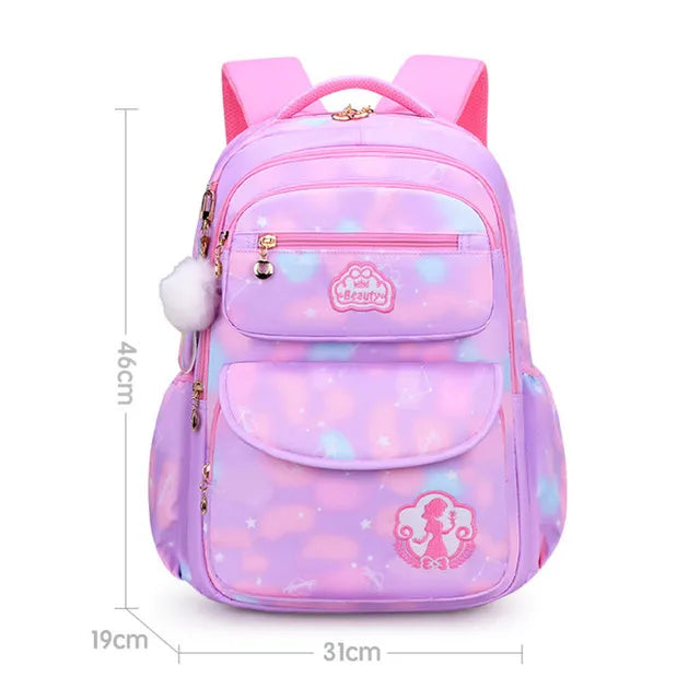 Adjustable Nylon School Carry Backpack