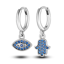 Silver Plated Cubic Zircon Geometric