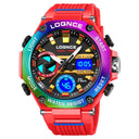 LOQNCE Men's Sports Watch Elegant Dual Movement Timepiece