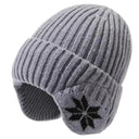 Snowflake Knit Winter Hat
