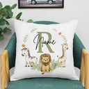 Personalized Animal Name Pillowcase Eco-Friendly Polyester Cover
