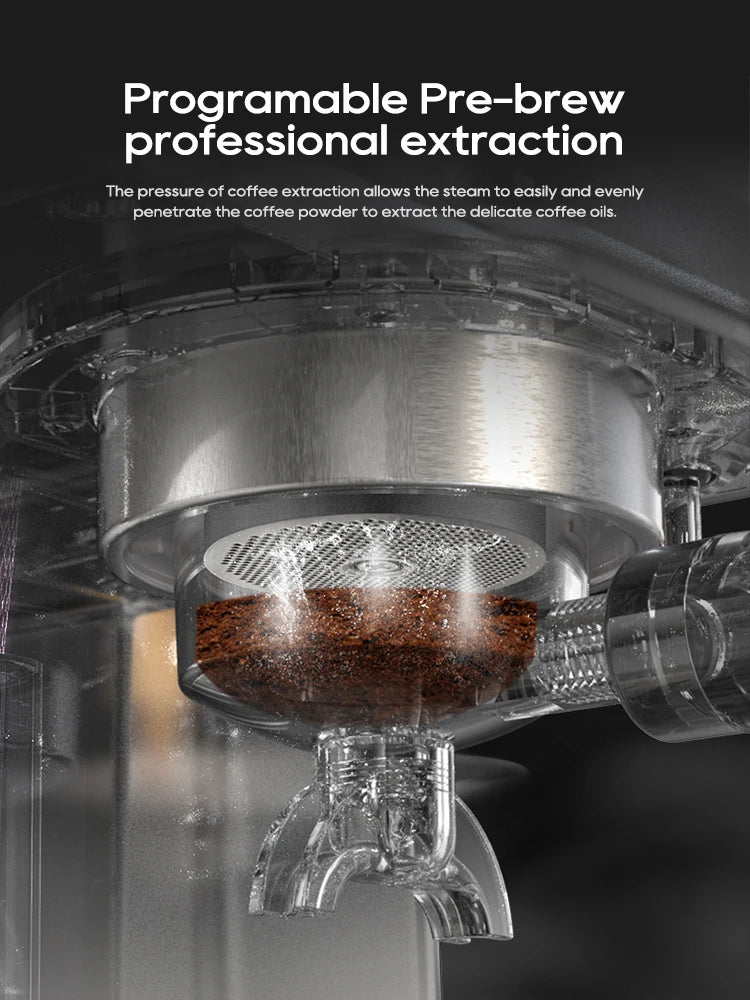 HiBREW Semi Automatic Espresso Coffee Machine Temperature — product view 5