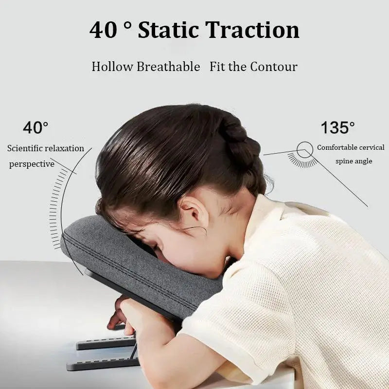 Ergonomic Folding Memory Foam Nap Pillow Cervical Support