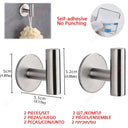 Bathroom Hardware Set with Wall Mount Organizer Space Saver