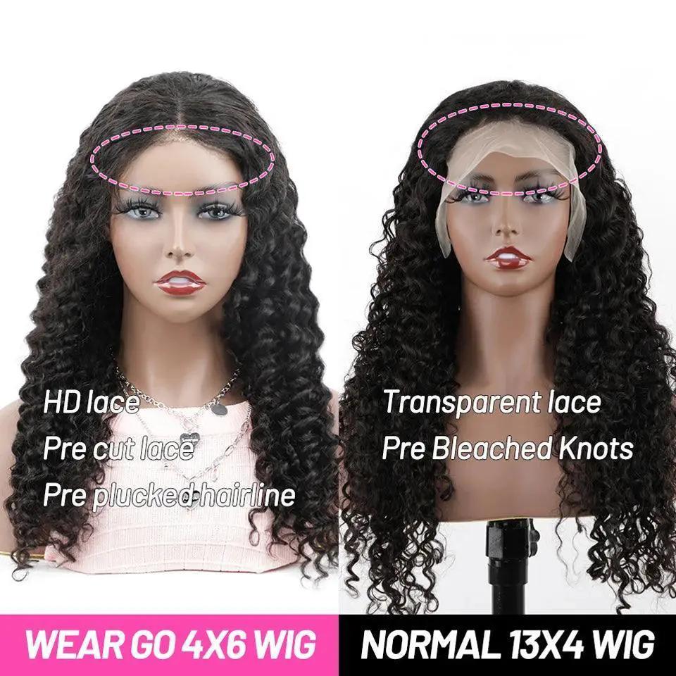 Brazilian Deep Wave HD Lace Front Wig For Natural Look