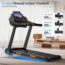 Foldable Fifteen Percent Incline Treadmill 3HP Motor For Home Use