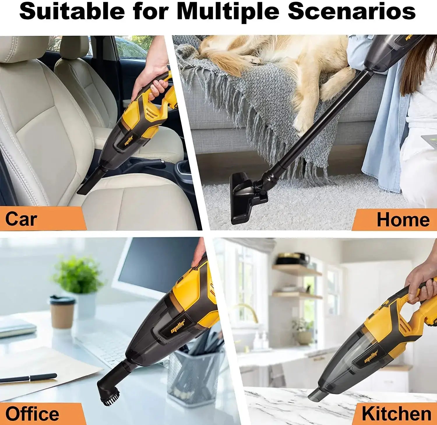 Mellif Handheld Cordless Vacuum for Easy Home Cleaning