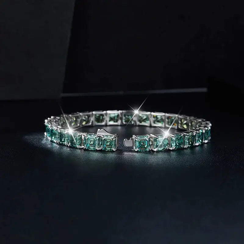 Trendy Sterling Silver Moissanite Silver Bracelet — product image 5