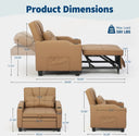 USB Adjustable Upholstered Couch
