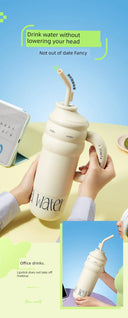 Strawberry Life 1300ml Giant Insulated Thermos Cup