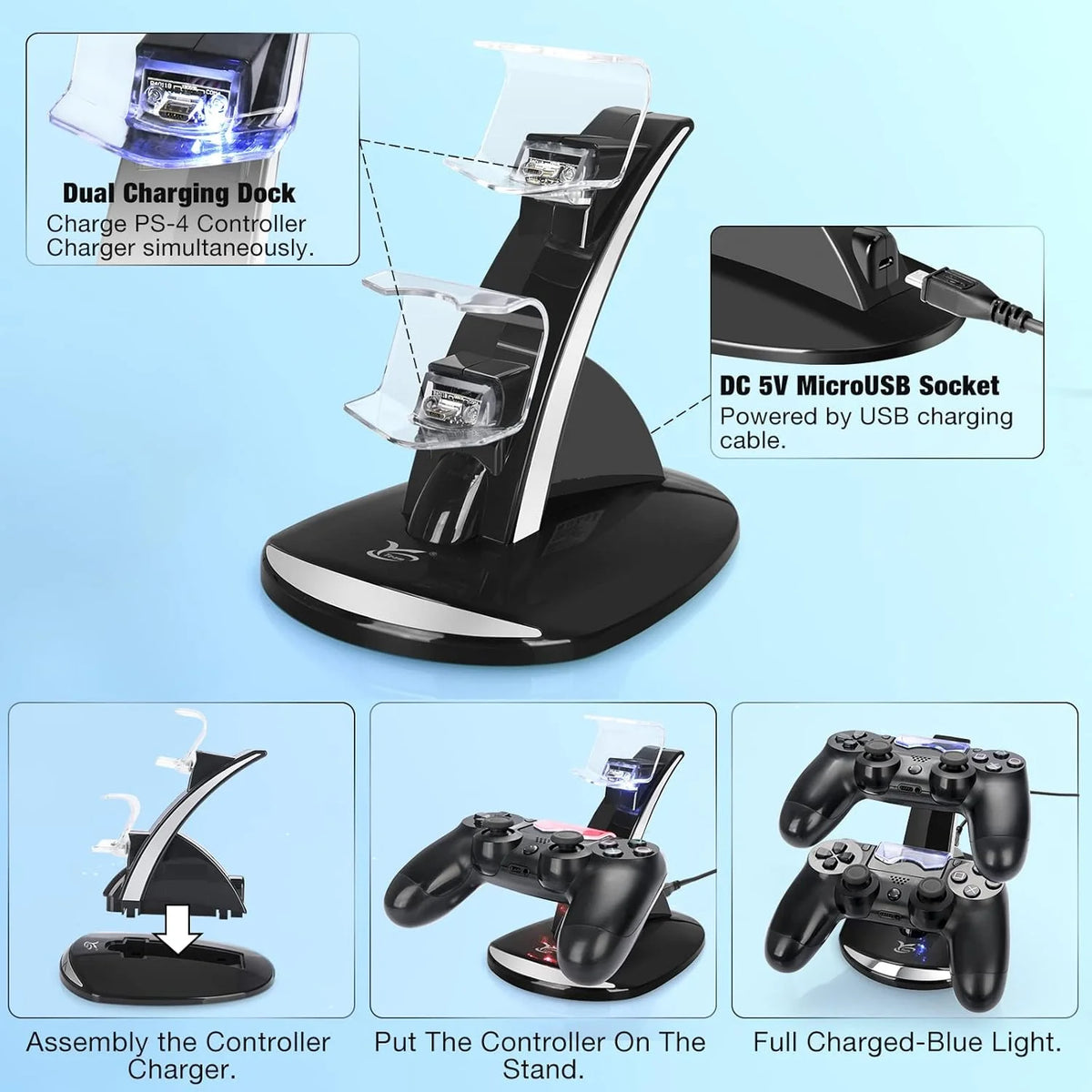 Dual Controller Charging Dock