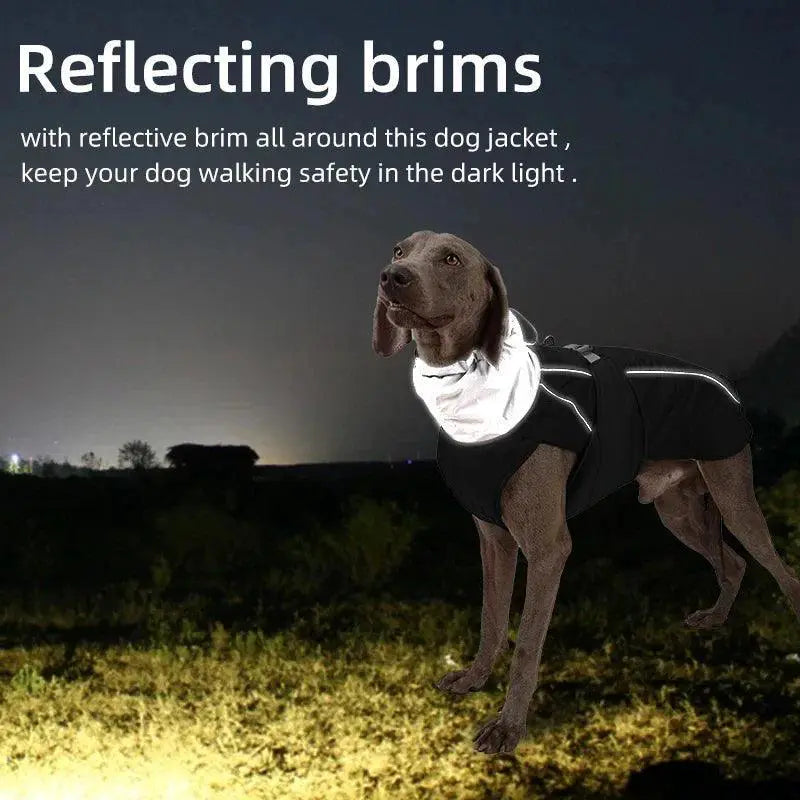 Cozy Luxury Winter Dog Jacket Waterproof Padded Warm