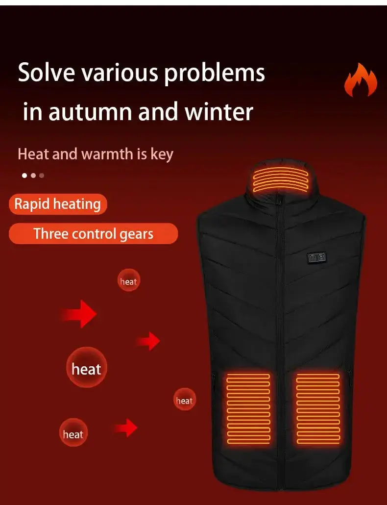 Water-Resistant Heated Vest for Warmth — product view 17
