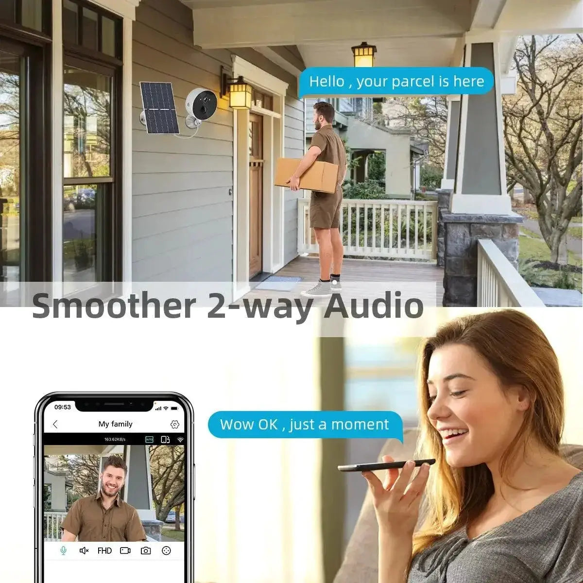 2MP Solar Wifi Camera Advanced Property Security System