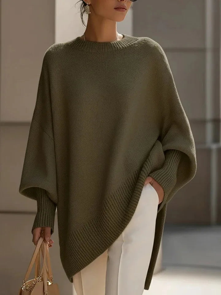 Thick Drop Shoulder Crewneck Sweater