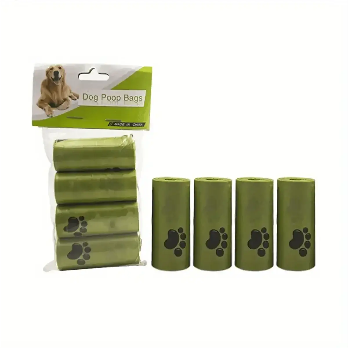 Eco Friendly Biodegradable Dog Waste Bags Leak Proof Outdoor