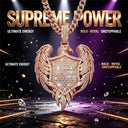 Iced Out Eagle Shield Heart