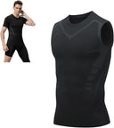 Mens Ice Silk Compression Shaping Vest for Fitness Control