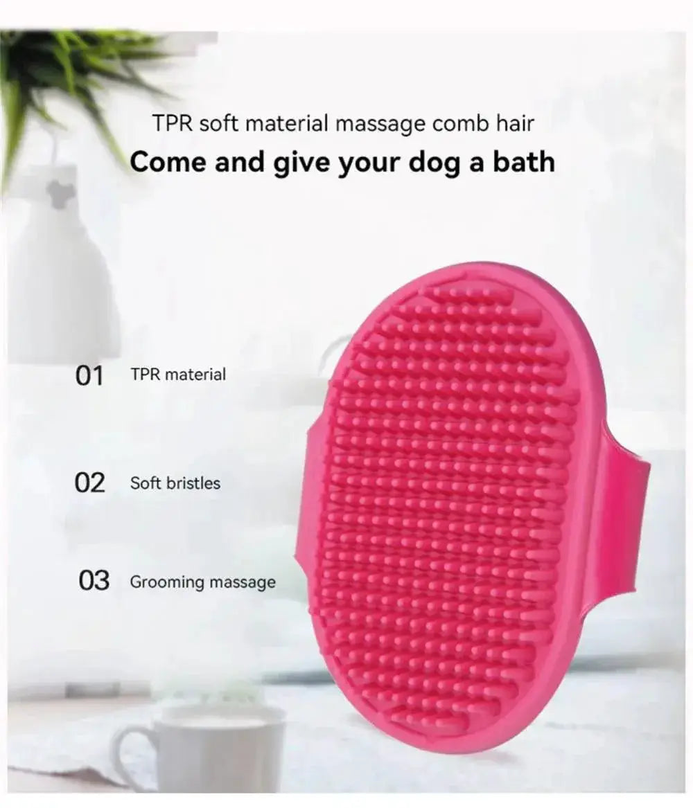 Pet Silicone Massage Comb for Grooming and Cleaning