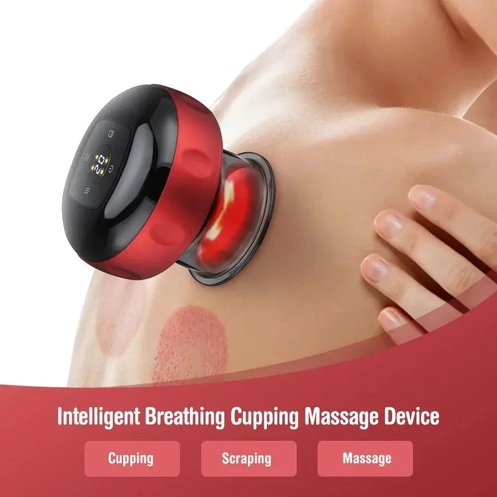 Electric Vacuum Cupping Massager For Body Slimming 12 Levels