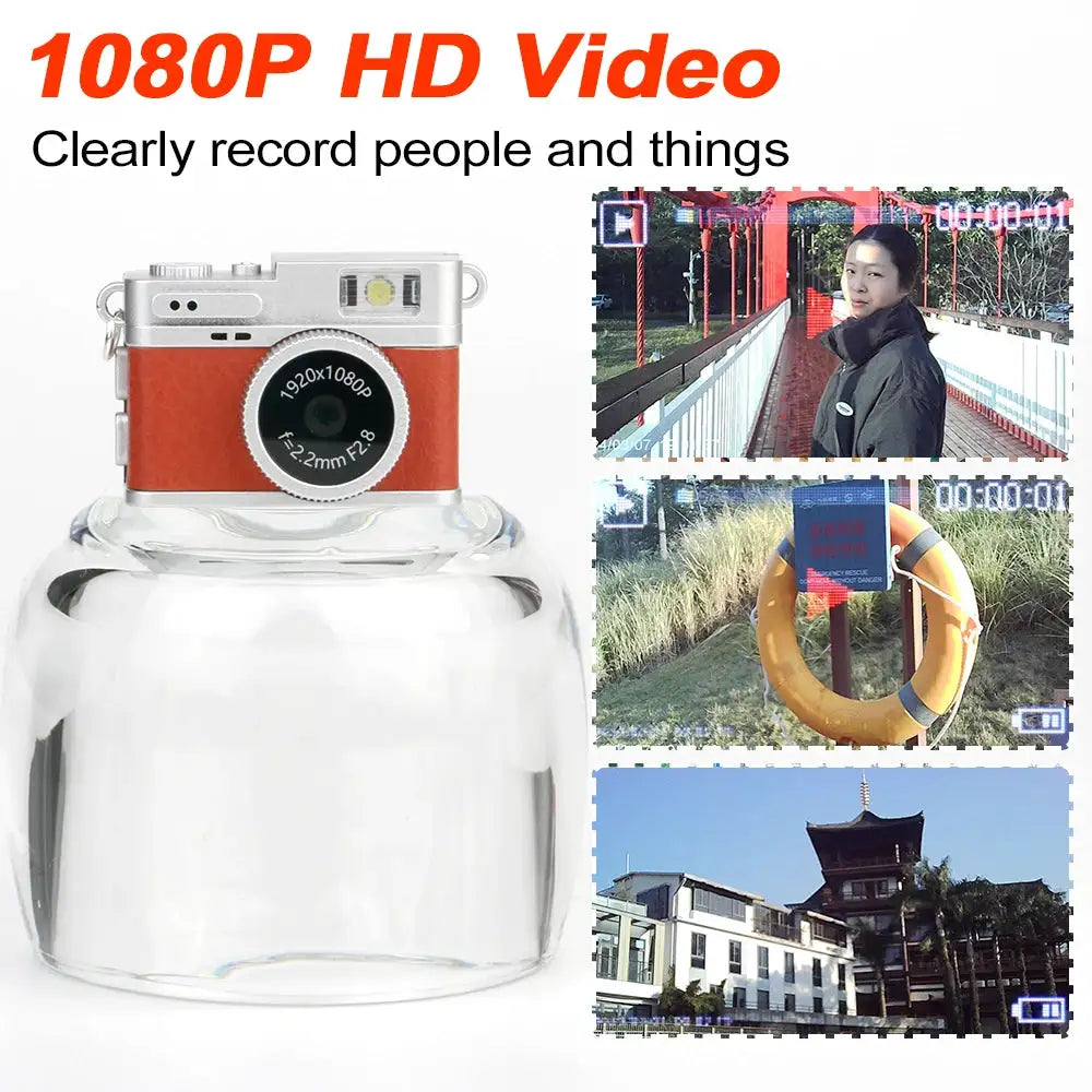 Mini Camera with LED Flash Light Retro Digital Camera With Speakers Portable Small Camera for Travel Gift for Kids Students S150