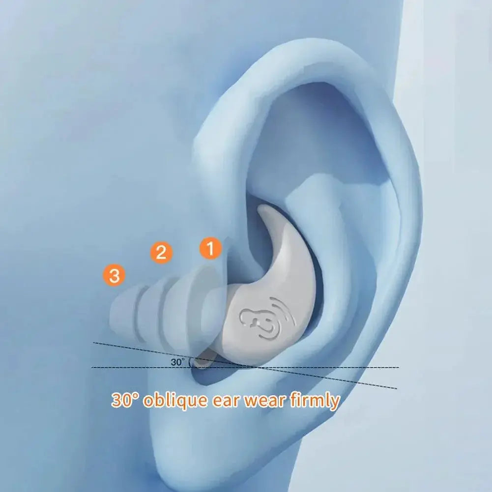 SwimPro Silicone Earplugs Premium Noise Cancelling Plugs