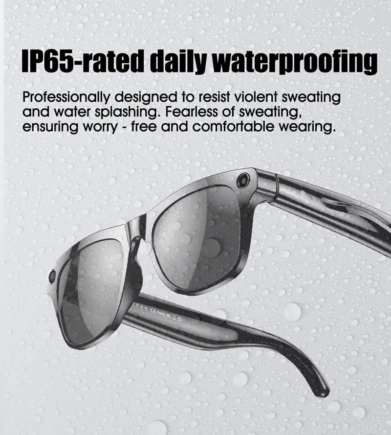 4K HD AI Smart Glasses Men 800W Pixel Camera Bluetooth Call 4GB WIFI Transmission Voice Assistant Smart Glasses 2026 New