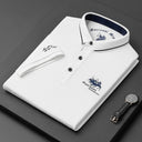 New Summer Korean Embroidered Polo Shirt Men's Luxury Top