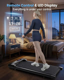 Under Desk Walking Pad Treadmill With Remote Control For Office