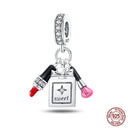 Sterling Silver Heels Lipstick Camera