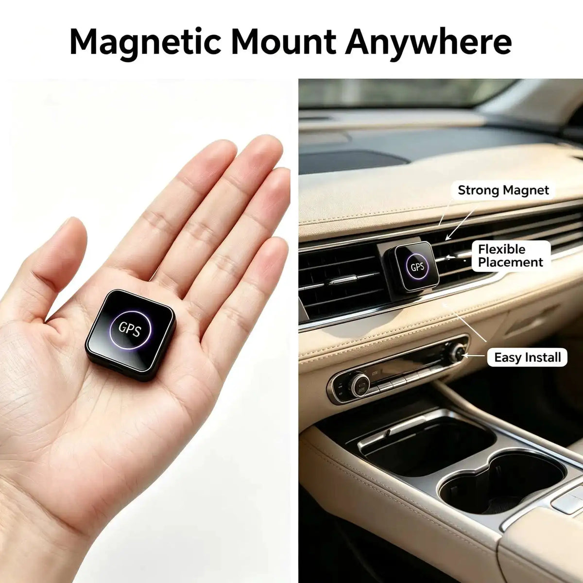 Mini Magnetic GPS Tracker, ‑Time Hidden Tracking G9 Battery — product view 1