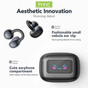 HTC NE54 Bluetooth Earphones AI Translator LCD Screen Wireless Earbuds 30h