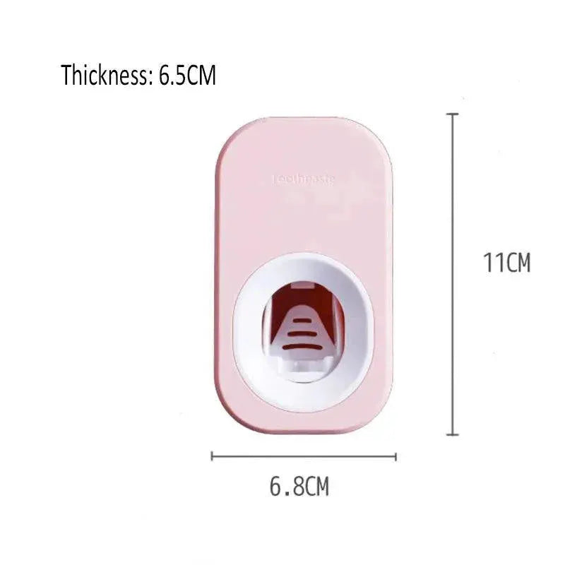 Automatic Toothpaste Dispenser Hygienic Wall Mount Set
