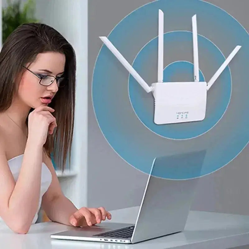 4G LTE WiFi Router With SIM Card Up To 150 Mbps Connectivity