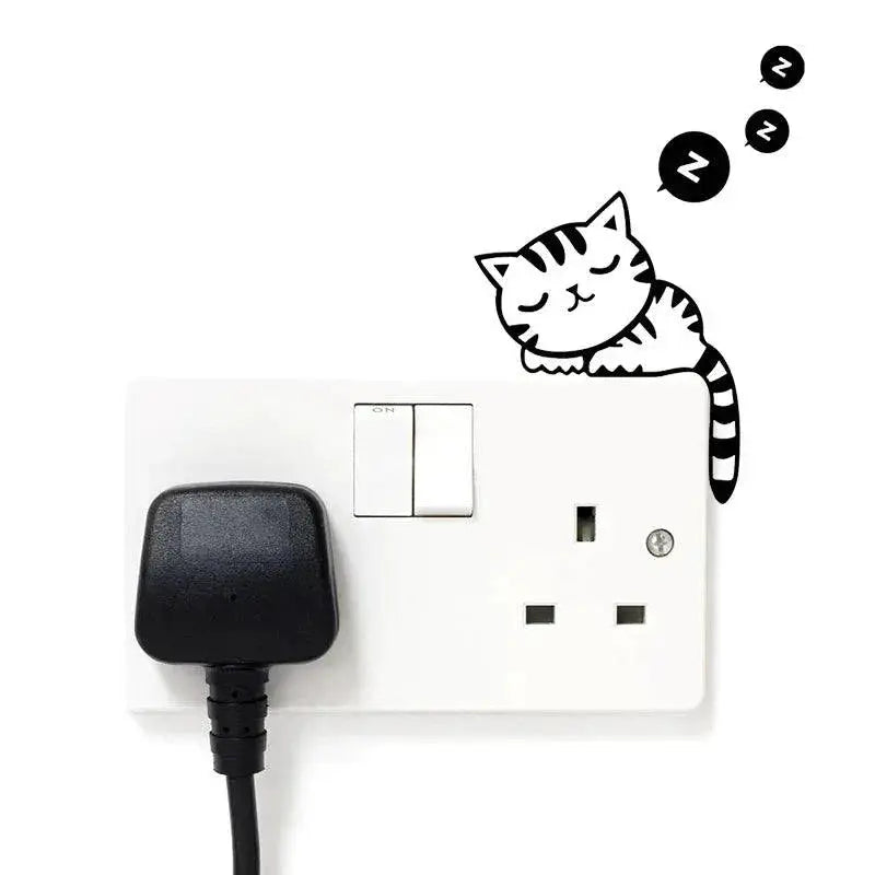 Cartoon Animals Wall Sticker Switch Decals For Home Decor