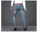 Wthinlee New Business Men's Jeans Casual Straight Stretch Denim