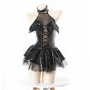 Gothic PU Dress for Women Nightlife Look