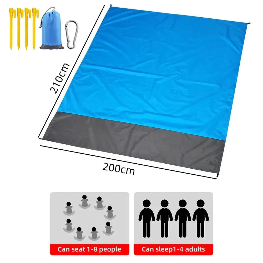 Oversized Waterproof Beach Blanket Portable Lightweight Mat